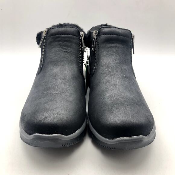 Skechers Womens Easy Going Water Repellent Vegan Size 7.5 Ankle Boots Black NWB - Picture 4 of 10